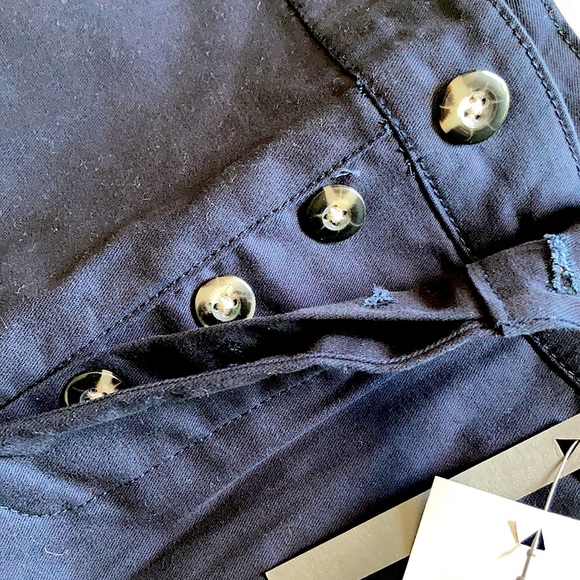Navy Cuffed Chino Shorts - Picture 3 of 3